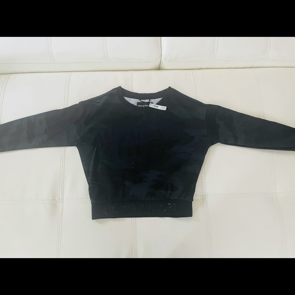 Victoria Sport Camo Cropped Sweatshirt